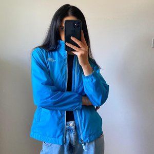 Women’s vintage the north face blue rain jacket track jacket full zip jacket